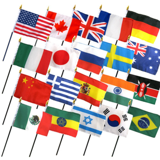 International Table Top Flags