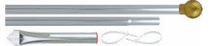1" Diameter Aluminum Display Pole Set