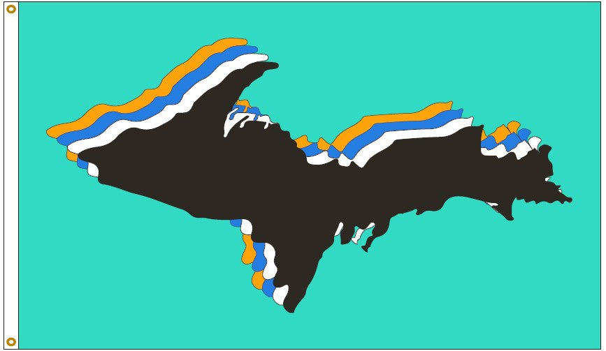 Upper Peninsula (U.P.) Michigan Flag