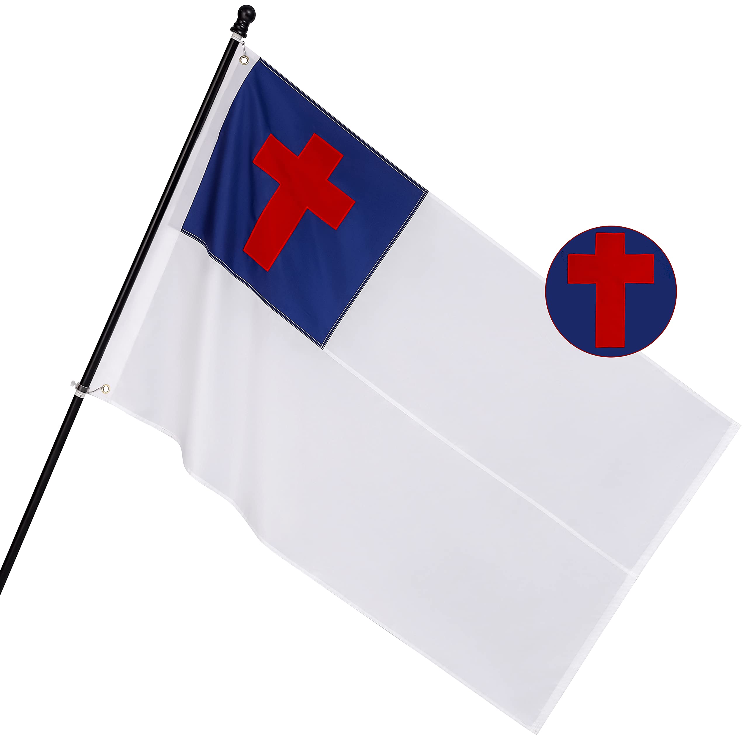 Christian Cross Sewn Outdoor Nylon Flag Flags Unlimited