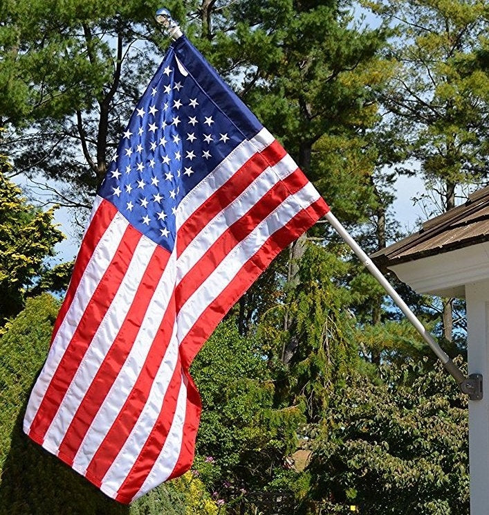 U.S. Embroidered Nylon Pole Sleeve Flag