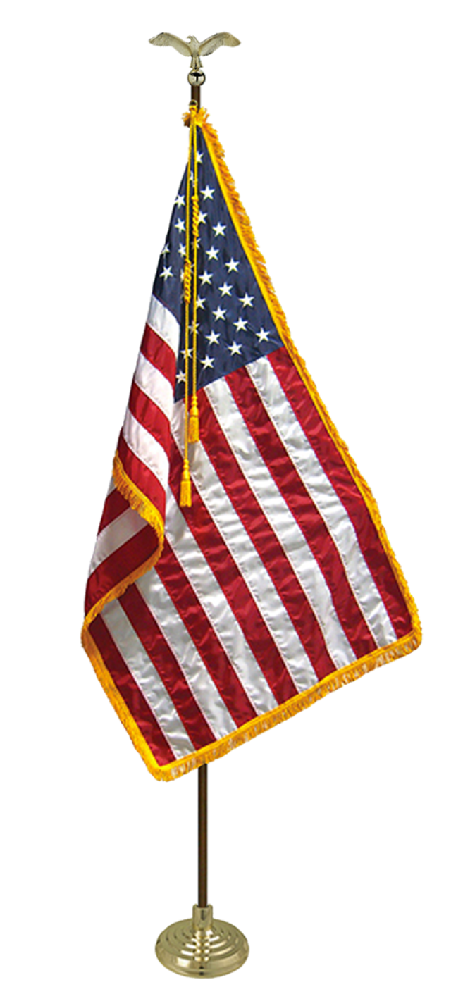 Oak Flagpole Display Kit