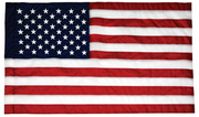U.S. Embroidered Nylon Pole Sleeve Flag