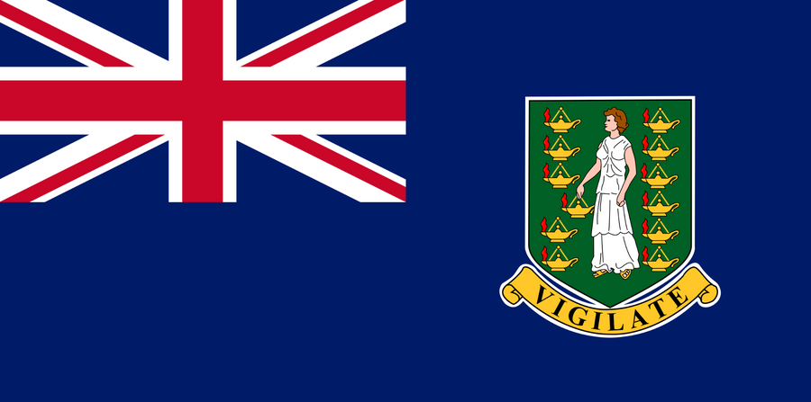 BRITISH VIRGIN ISLANDS NYLON FLAG (2X3' - 6X10')