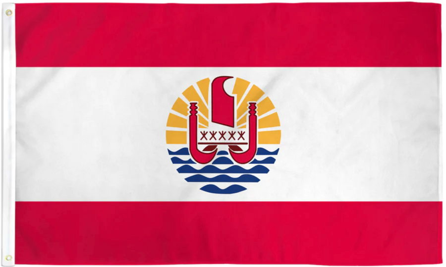 FRENCH POLYNESIA NYLON FLAG (2X3' - 6X10')