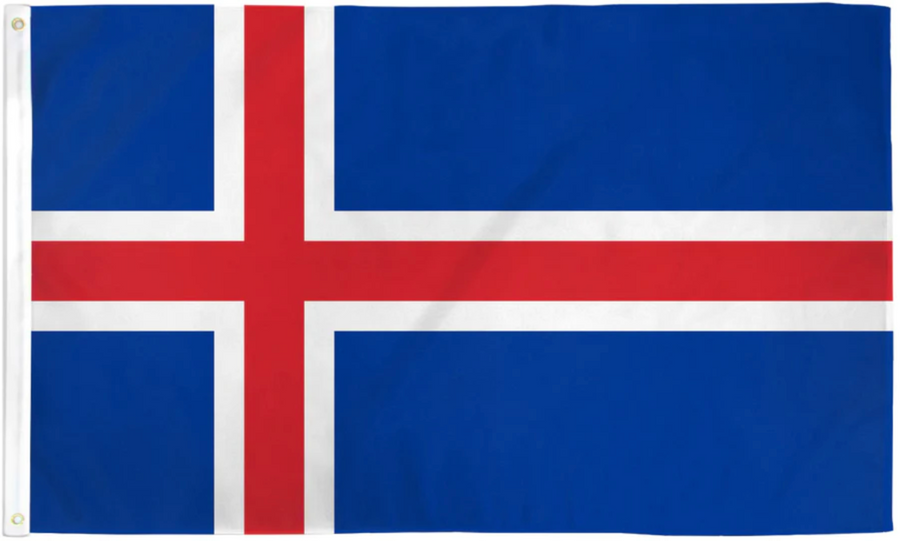 ICELAND NYLON FLAG (2X3' - 6X10')