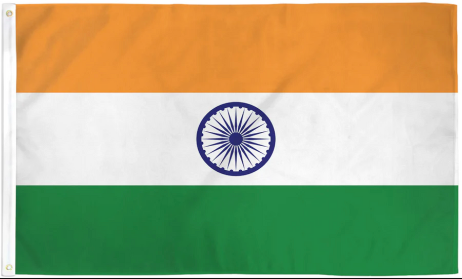 INDIA NYLON FLAG (2X3' - 6X10')