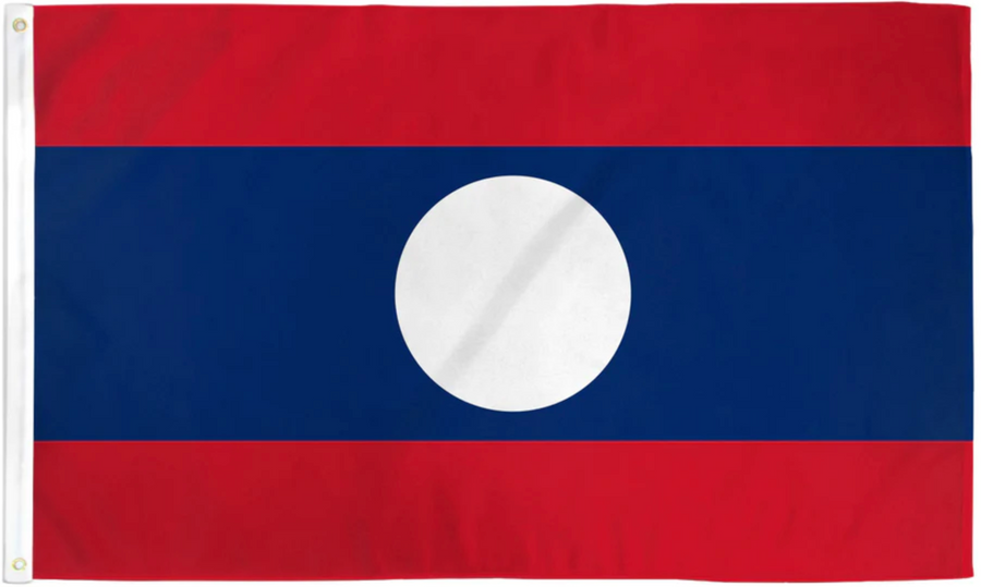 LAOS NYLON FLAG (2X3' - 6X10')