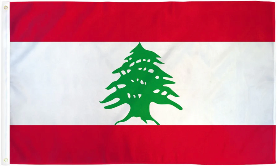 LEBANON NYLON FLAG (2X3' - 6X10')