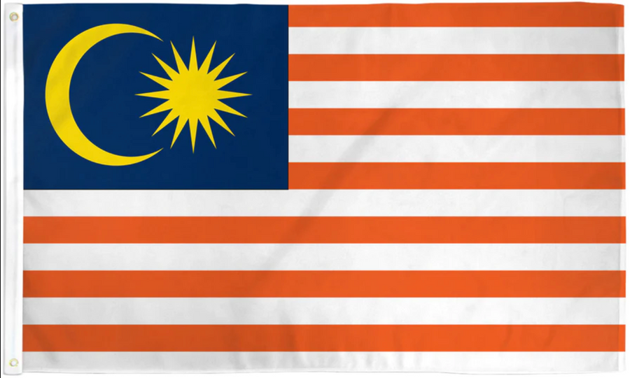 MALAYSIA NYLON FLAG (2X3' - 6X10')