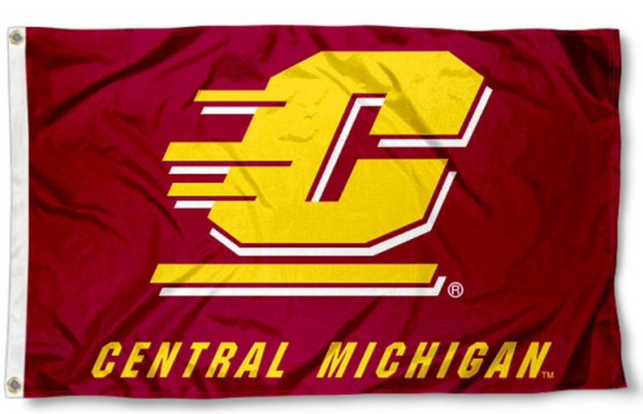 CENTRAL MICHIGAN UNIVERSITY DOUBLE-SIDED FLAG 3X5'