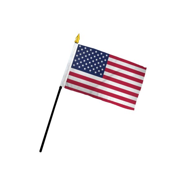 UNITED STATES STICK FLAG 4X6"