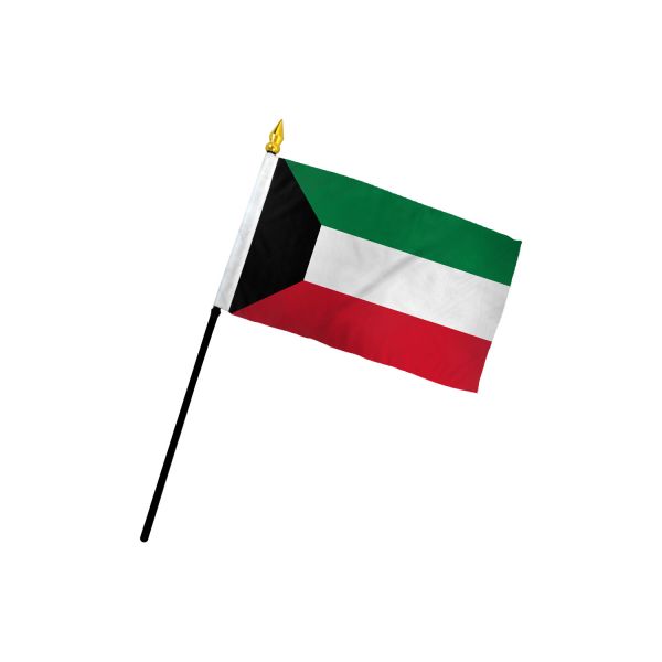 KUWAIT STICK FLAG 4X6"