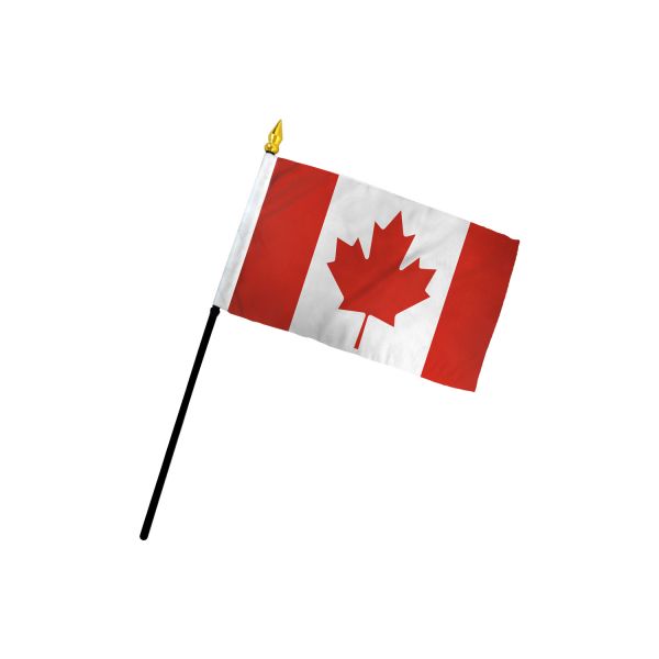 CANADA STICK FLAG 4X6"