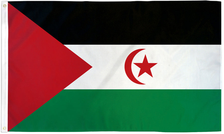 WESTERN SAHARA FLAG POLY 3X5'