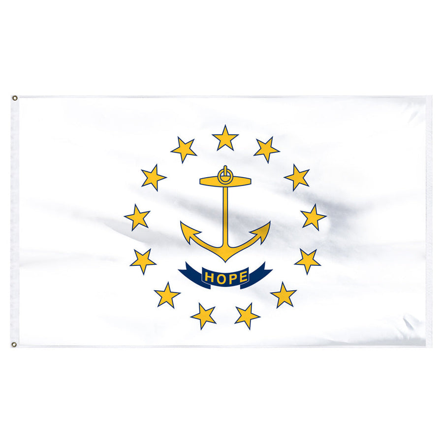 STATE OF RHODE ISLAND POLY FLAG