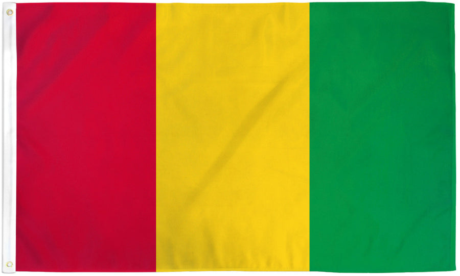 GUINEA FLAG POLY 3X5'
