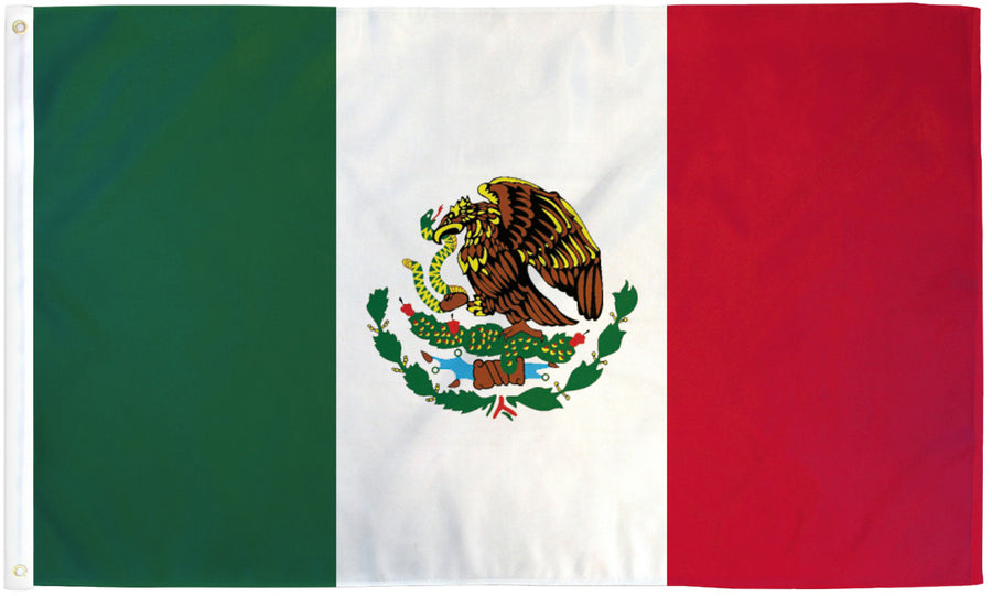 MEXICO FLAG POLY 3X5'