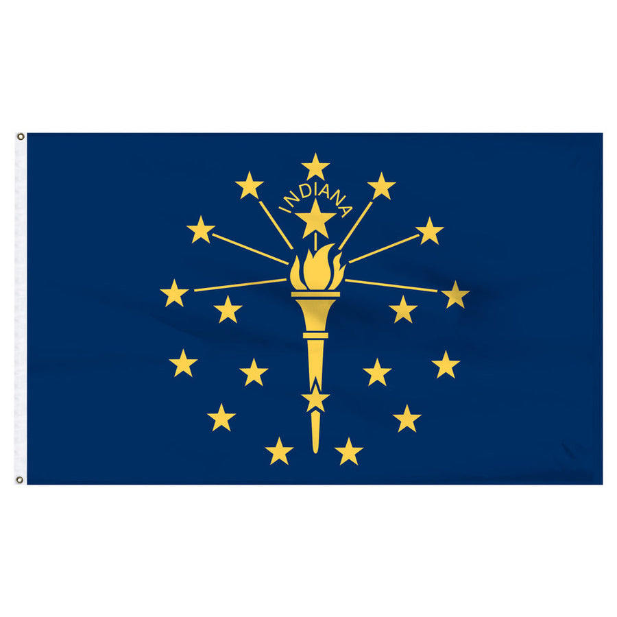 STATE OF INDIANA POLY FLAG
