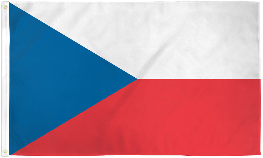 CZECH REPUBLIC NYLON FLAG (12X18" - 6X10')