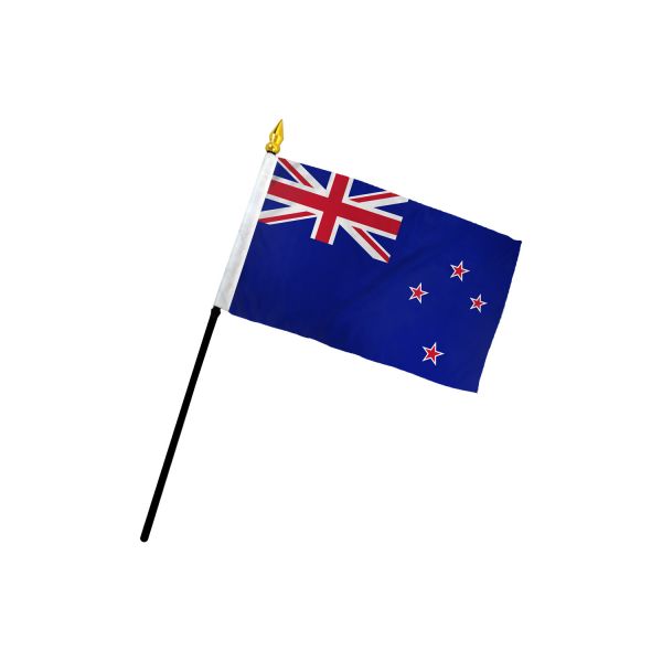 NEW ZEALAND STICK FLAG 4X6"