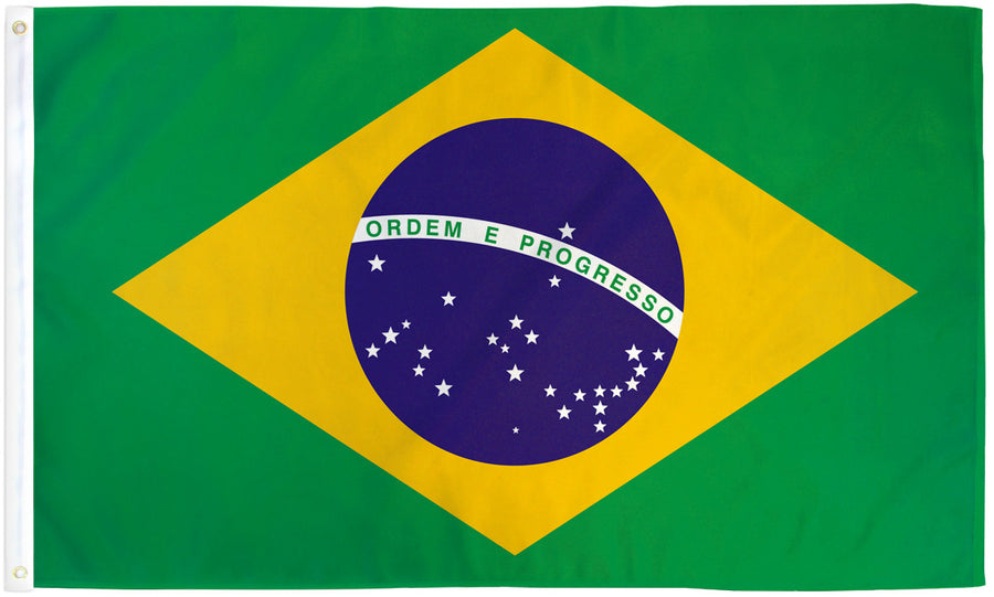 BRAZIL NYLON FLAG (12X18" - 6X10')