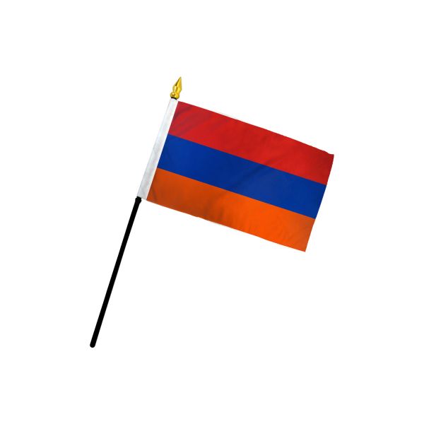 ARMENIA STICK FLAG 4X6"