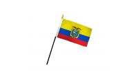 ECUADOR STICK FLAG 4X6"