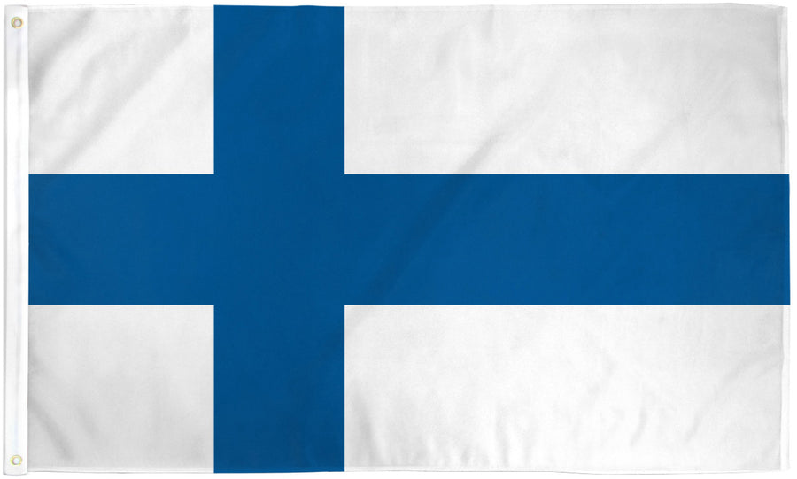 FINLAND FLAG POLY 3X5'