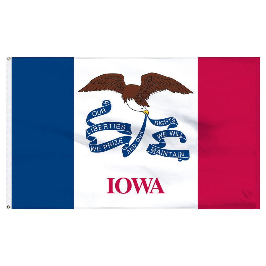 STATE OF IOWA POLY FLAG
