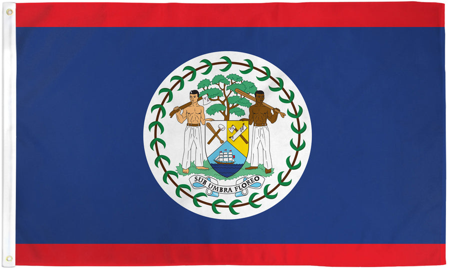 BELIZE NYLON FLAG (12X18" - 6X10')