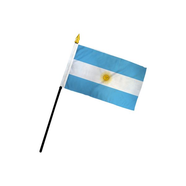 ARGENTINA STICK FLAG 4X6"