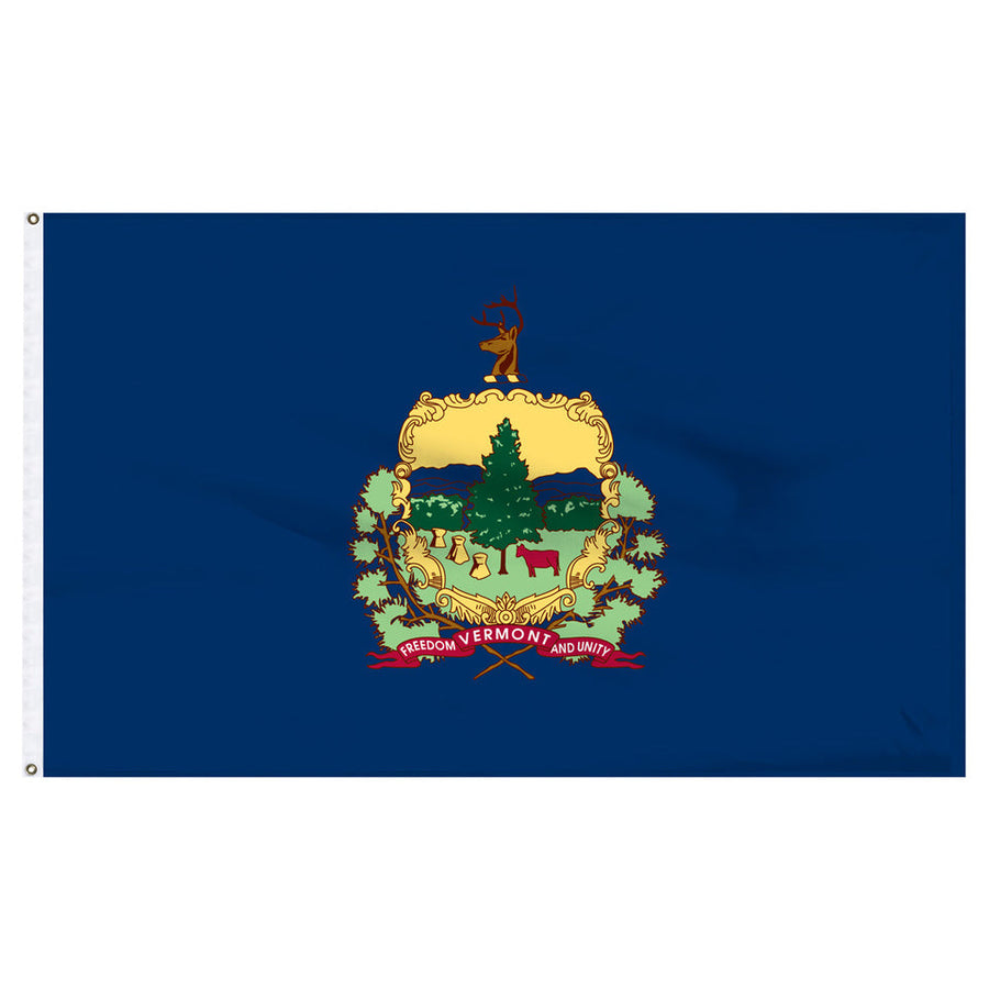 STATE OF VERMONT POLY FLAG