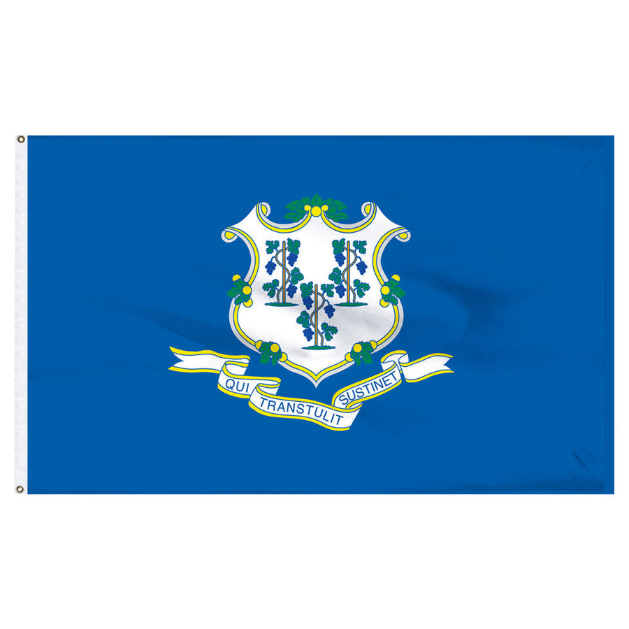 STATE OF CONNECTICUT POLY FLAG