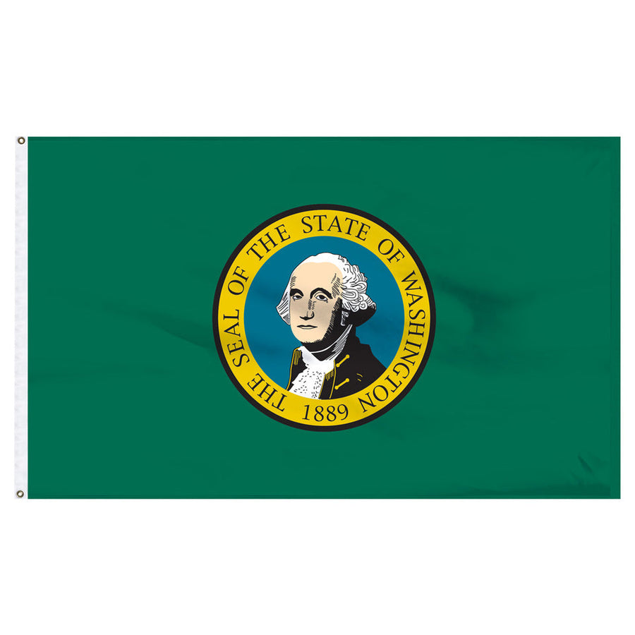 STATE OF WASHINGTON POLY FLAG
