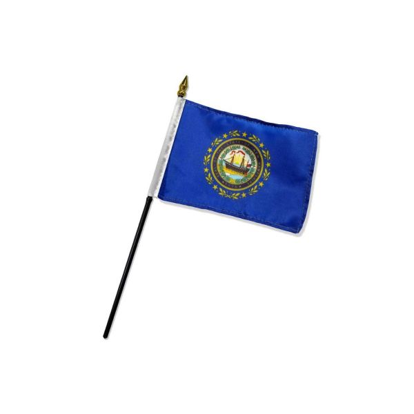 STATE OF NEW HAMPSHIRE TABLE TOP FLAG 4X6"