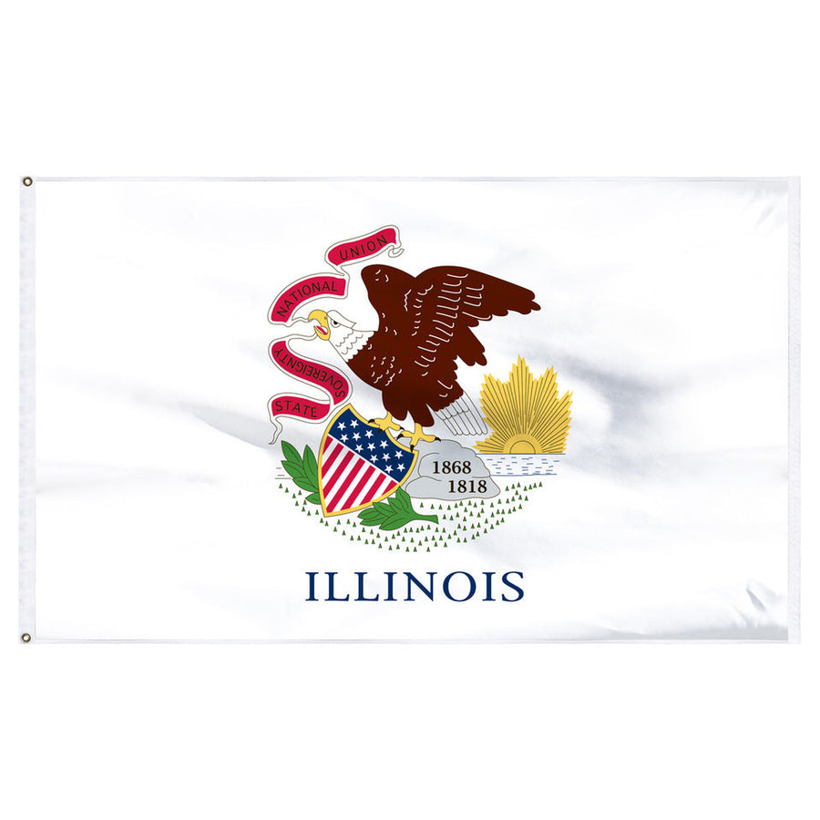 STATE OF ILLINOIS POLY FLAG