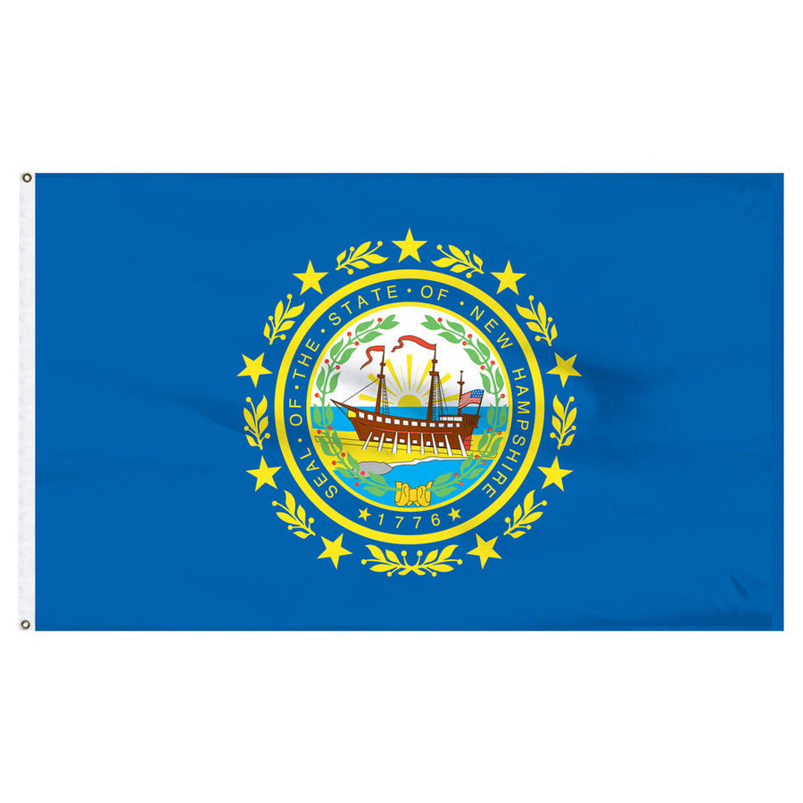 STATE OF NEW HAMPSHIRE POLY FLAG