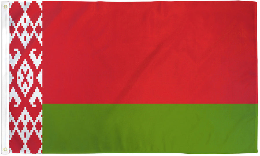 BELARUS FLAG POLY 3X5'