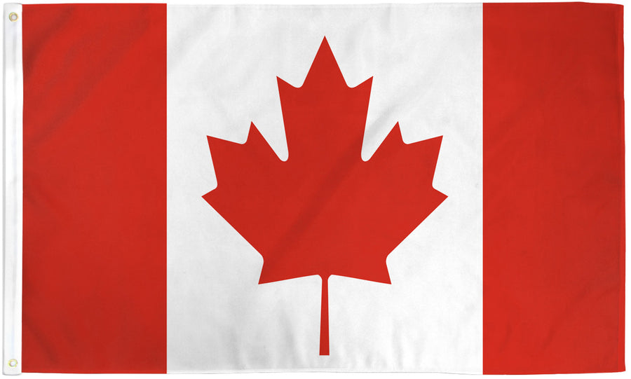 CANADA FLAGS POLY 3X5'