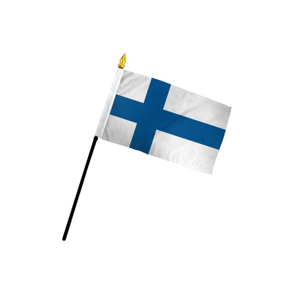 FINLAND STICK FLAG 4X6"