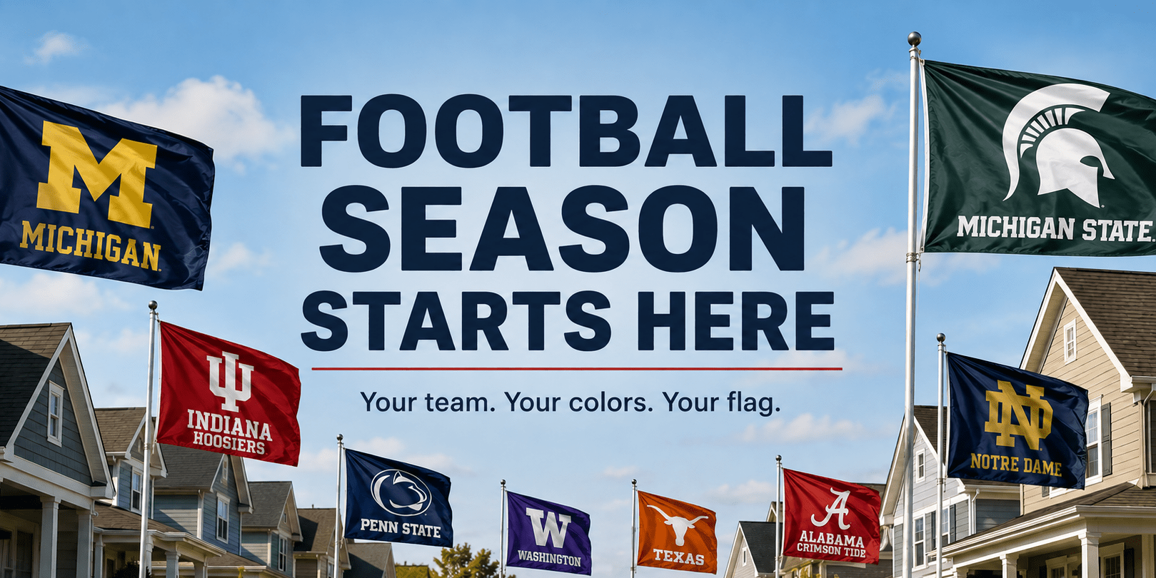 College Football Logos: Meanings & History Behind Big Ten and SEC NCAA Teams - Flags Unlimited