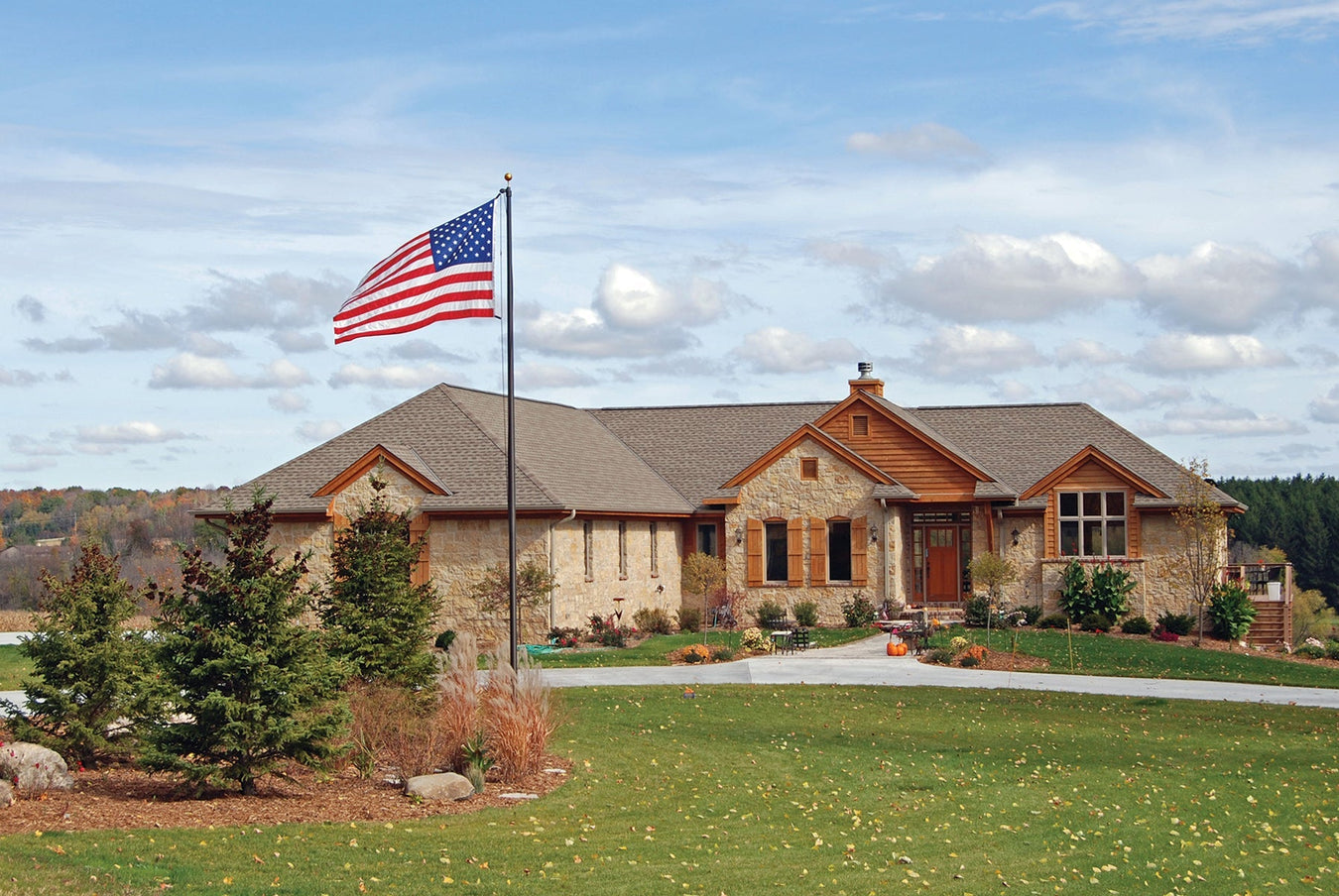 BLACK FRIDAY SALE Residential Flagpoles, Spinning House Poles, & Custom Flags - Flags Unlimited
