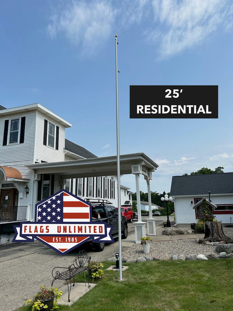 Patriotic Series Residential Aluminum Flagpole