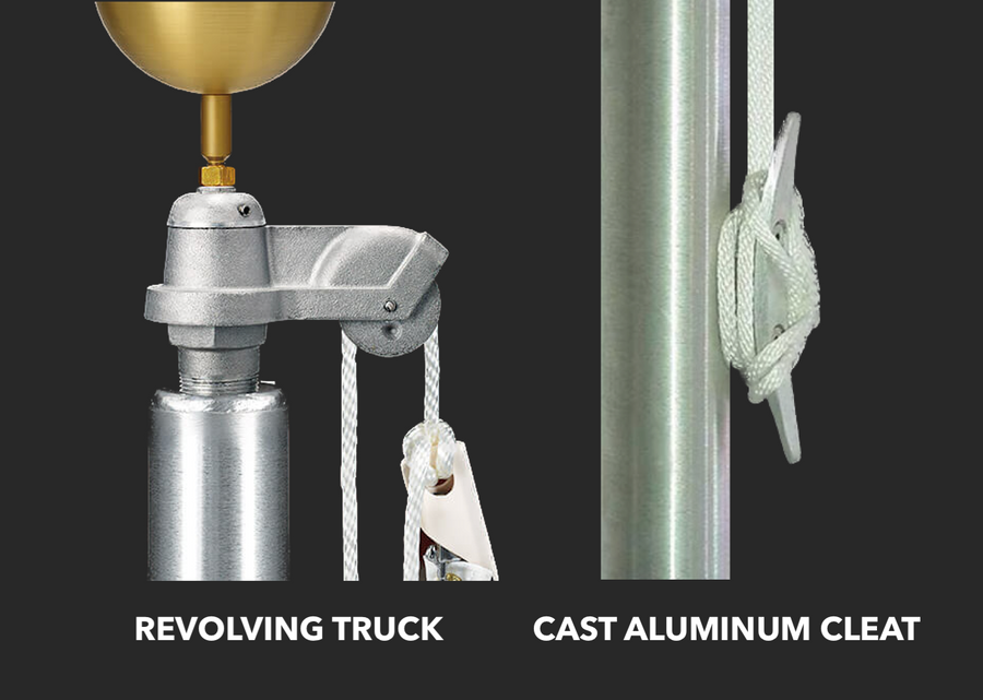 Premium Series (ATLAS) External Halyard Flagpoles