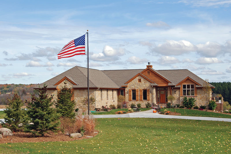 Freedom Merica 6-Foot Whip Flag – Red & Blue USA Design With Mounting Hardware