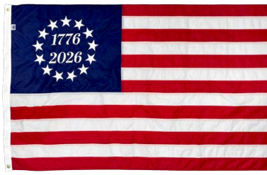 Commemorative Betsy Ross 250 Flag
