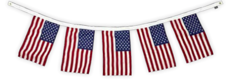 U.S. Flag garland