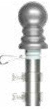 SPINNING FLAGPOLE | WHITE | SILVER | WOOD GRAIN