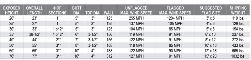Patriotic Series Residential Aluminum Flagpole